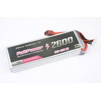 FullPower  3S 11.1V 2600mAh 35C Silver Edition V2 Deans